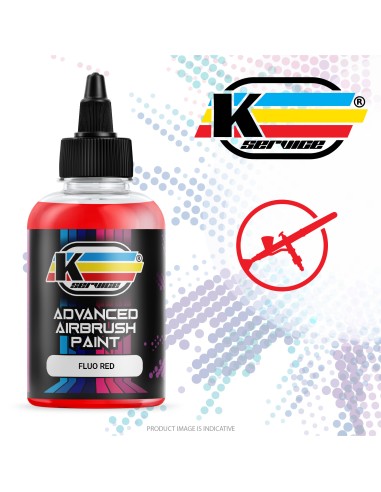 Fluoreszierende Acrylfarbe Wasserrot für Dieographie - 50ml