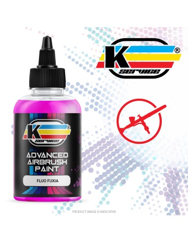 Colore Acrilico Fluorescente Fuxia ad Acqua per Aerografia - 50ml