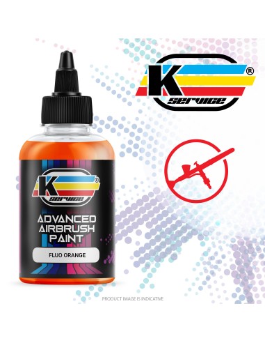 Fluoreszierende Acrylfarbe Wasserorannium für Dieographie - 50ml