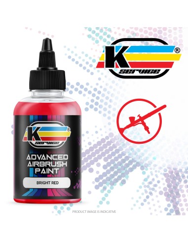 BRIGHT RED PROFESSIONAL ACRYLIC AIRBRUSH PAINT MATT 50ML