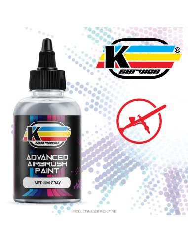 MEDIUM GRAY PROFESSIONAL ACRYLIC AIRBRUSH PAINT MATT 50ML