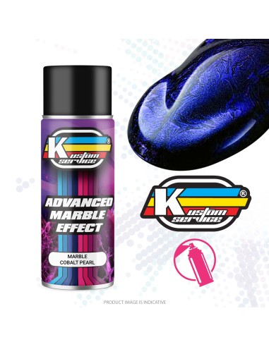 Custom Marmorisierte Spray Spray Blau Kobalt Perlat - 400ml