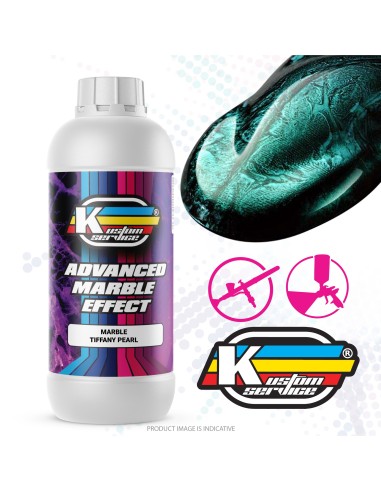 Marblized Airbrush Custom Paint Tiffany