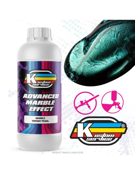 Marblized Airbrush Custom Paint Tiffany