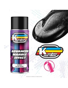 Marblized Spray Custom Paint Silver - 400ml