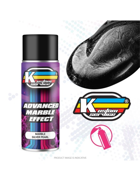 Marblized Spray Custom Paint Silver - 400ml