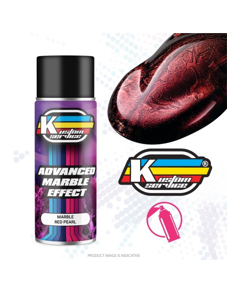 Custom Marbled Paint Spray Pearly Red - 400ml