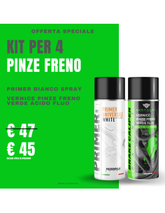 Kit Vernice Spray Pinze Freno Verde Acido Fluorescente e...