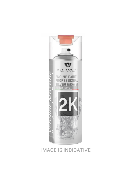 METALLIC GREY 2K High Temperature Spray for Contemporary and Vintage Engines - 400ml