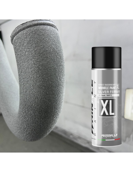 Vernice Raggrinzante Spray Grigio Argento Ferrari XL Spray Alta Temperatura Motore - 400ml