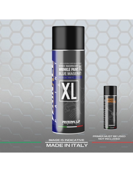 Vernice Raggrinzante Spray Blu Maserati XL Alta Temperatura Motore - 400ml