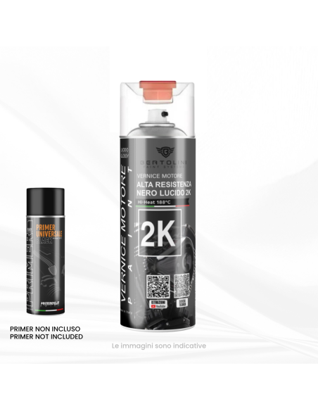 Pinzas spray de pintura freno de alta temperatura negro brillante 2K - 400ml