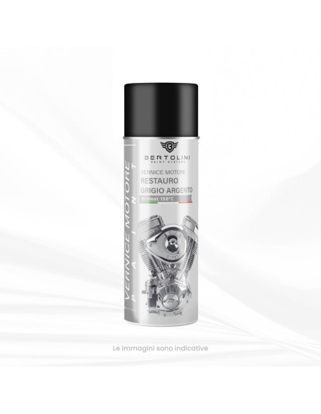 GRIGIO METALLIZZATO D'EPOCA 1K - Vernice Motore Spray Alta Temperatura - 400Ml