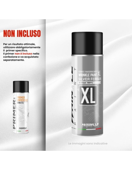 Pintura Vermiculado spray plata gris Ferrari XL motor de alta temperatura - 400ml