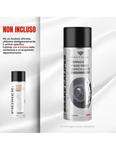 Bianco Lucido - Vernice Spray Pinze Freno Alta...