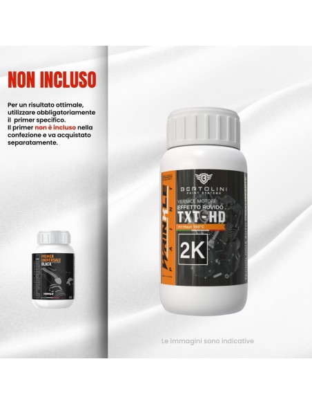 Noir Mat Texturé 2K Peinture Moteur Haute Température Effet Goffré - 250GR