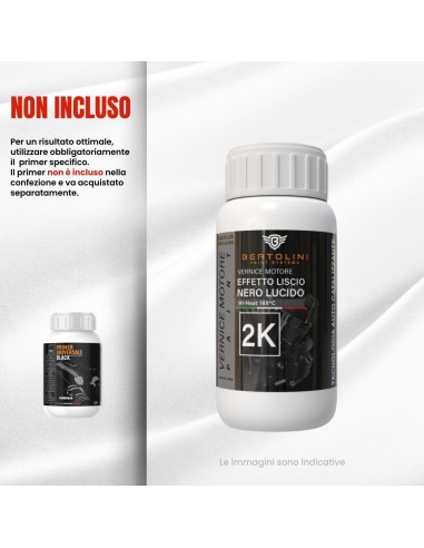 Pintura Negro Brillante Motor Moto 2K Alta...