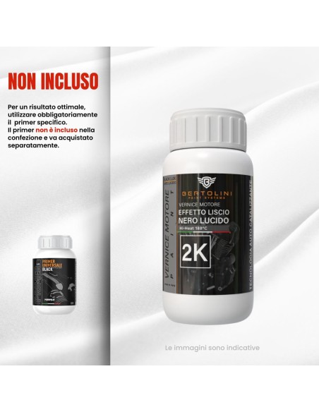 Engine Paint Black Gloss Ceramic 2k High Heat - 250gr