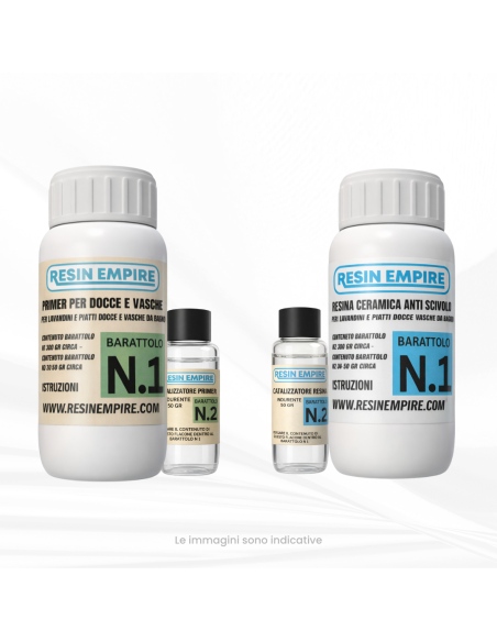 Resina Epossidica Colorata per Piatti Doccia - Lavandini - Mattonelle